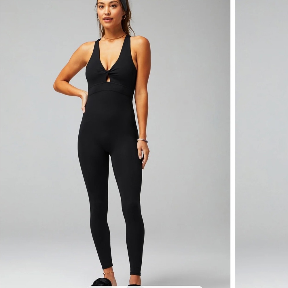 Fabletics tie front onesie NWT